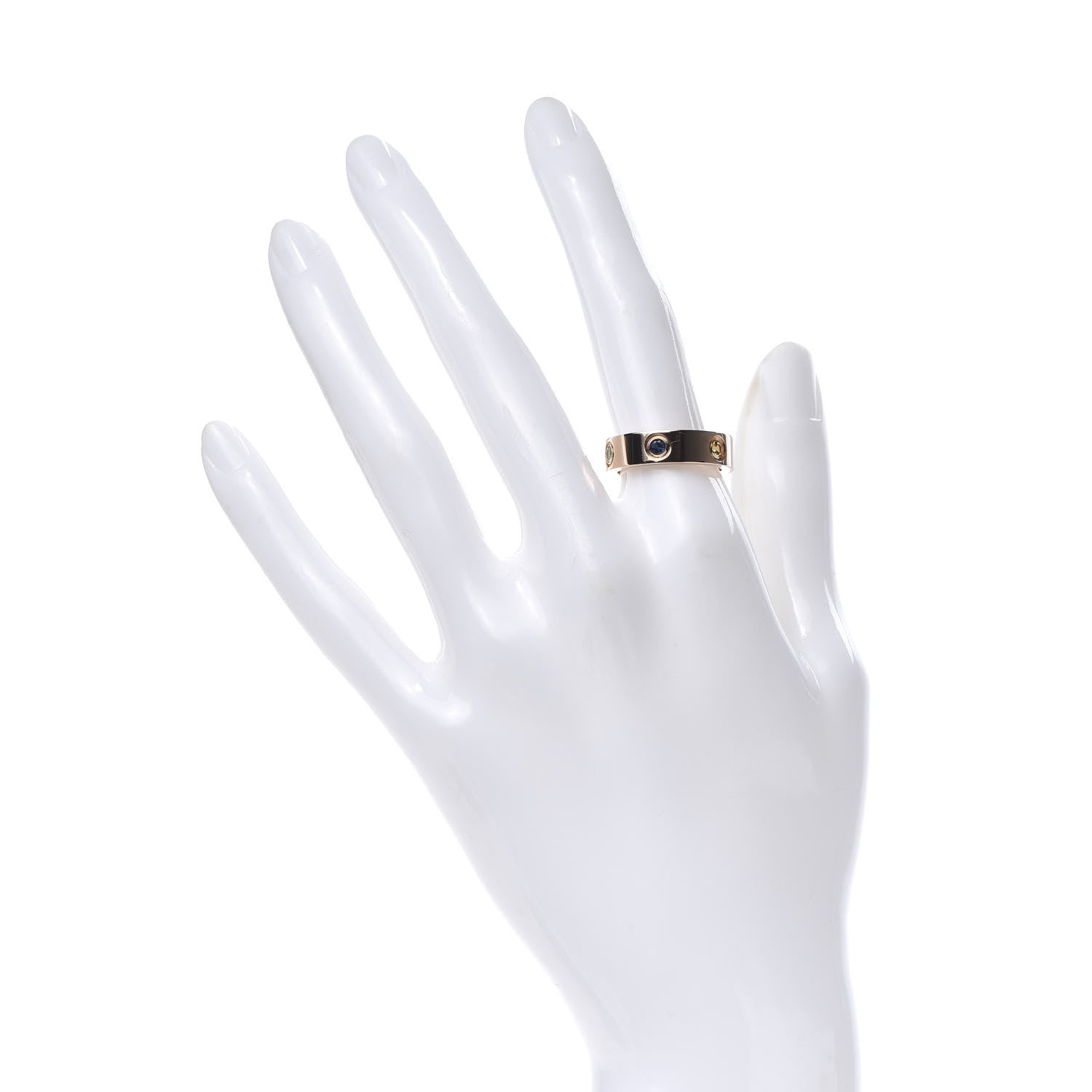 Cartier 18K Pink Gold Sapphire Garnet Amethyst 5.5mm LOVE Ring 53 6.25 2 of 7