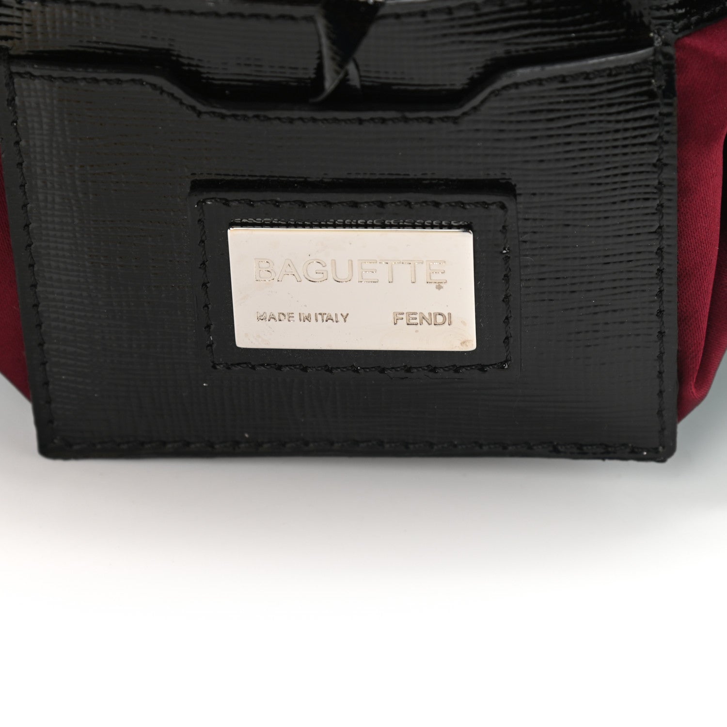 Fendi Sequin Chevron Baguette Black White Multicolor 5 of 7
