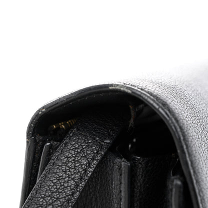 Celine Liege Calfskin Medium Classic Box Flap Bag Black 11 of 18