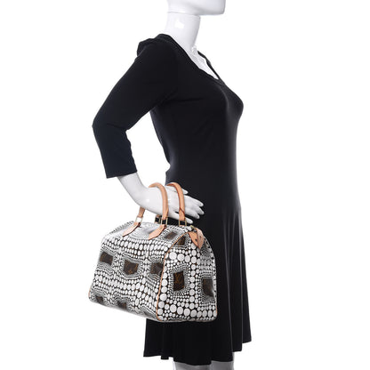 Louis Vuitton Monogram Kusama Town Speedy 30 White 2 of 10