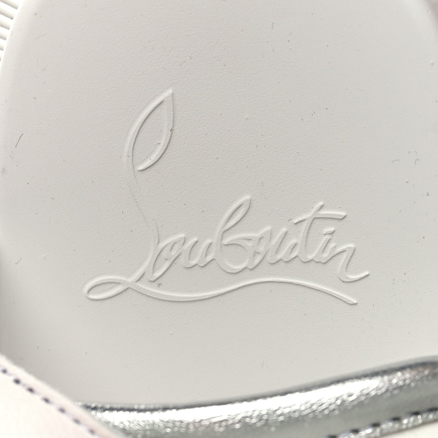 Calfskin Velcrissimo Flat Sandals 36 Blanco Silver