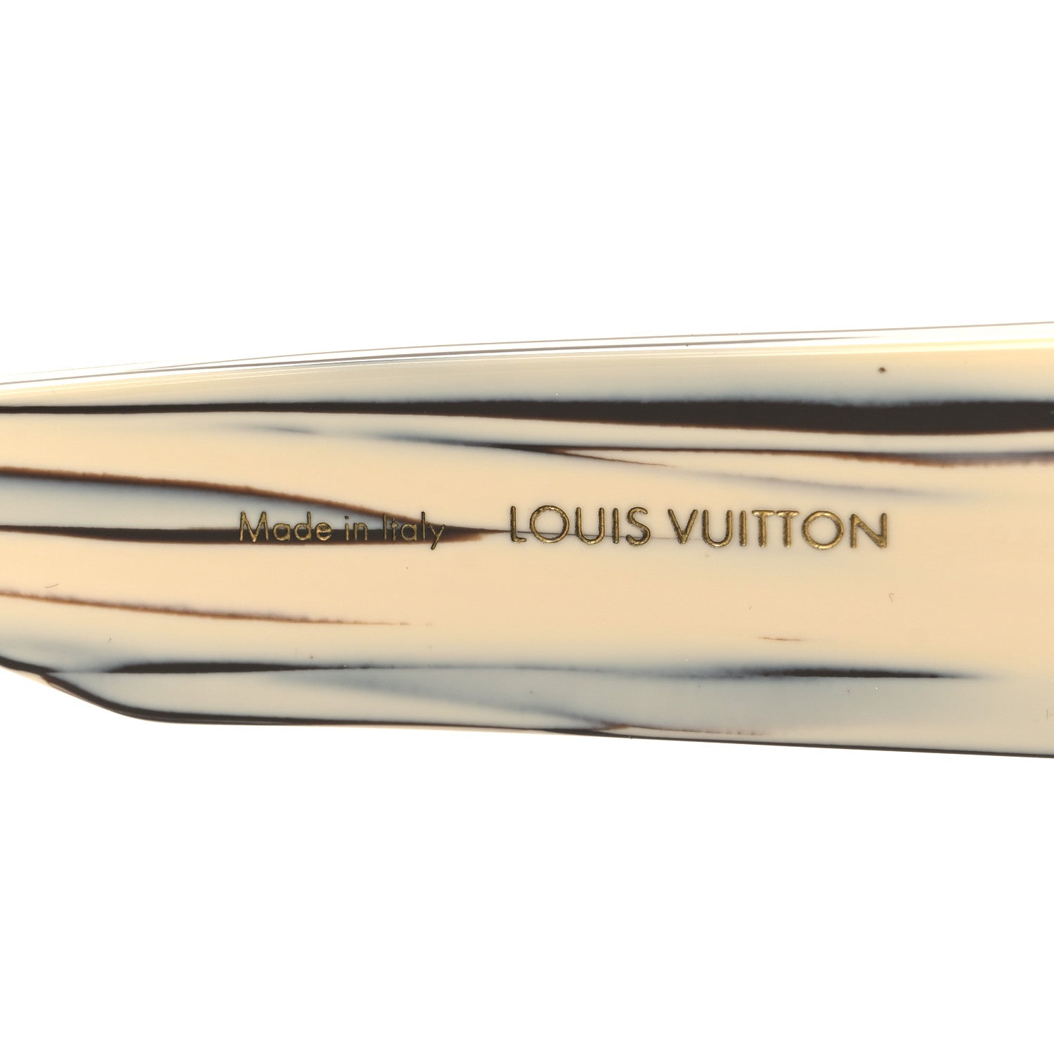 Louis Vuitton Acetate Swarovski Crystal Zebra Cyclone Sunglasses Z1643E Ivory 5 of 8