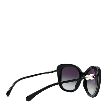 Chanel Acetate Butterfly Winter Pearl Sunglasses 5339-H-A Black 4 of 7