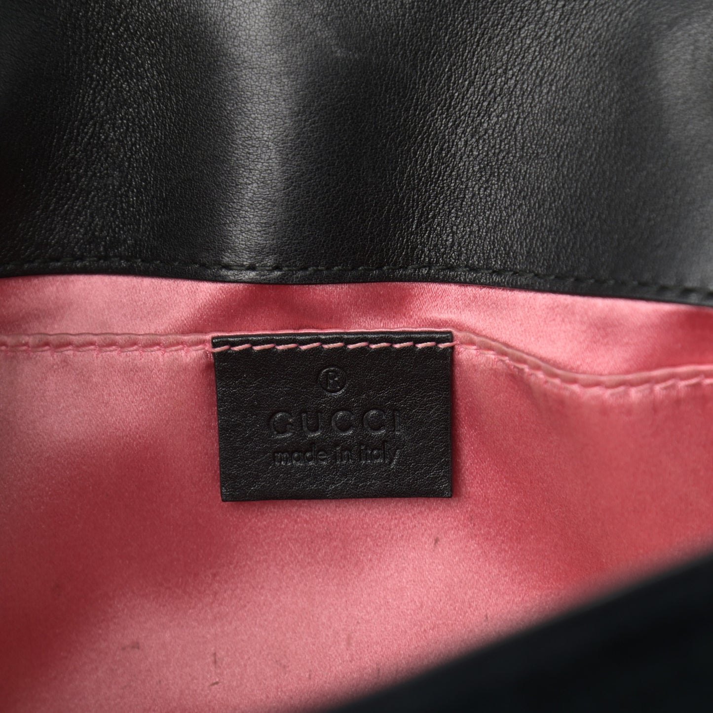 Velvet Matelasse Mini GG Marmont Shoulder Bag Black