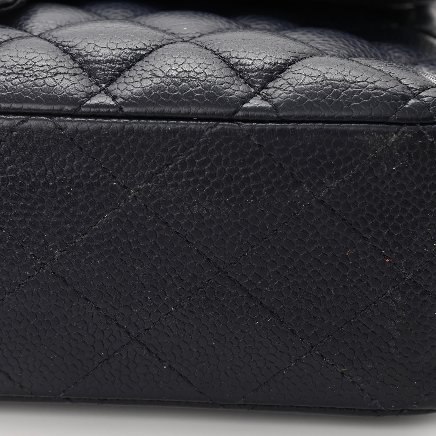 Chanel Caviar Quilted Medium Double Flap Navy 10 of 10
