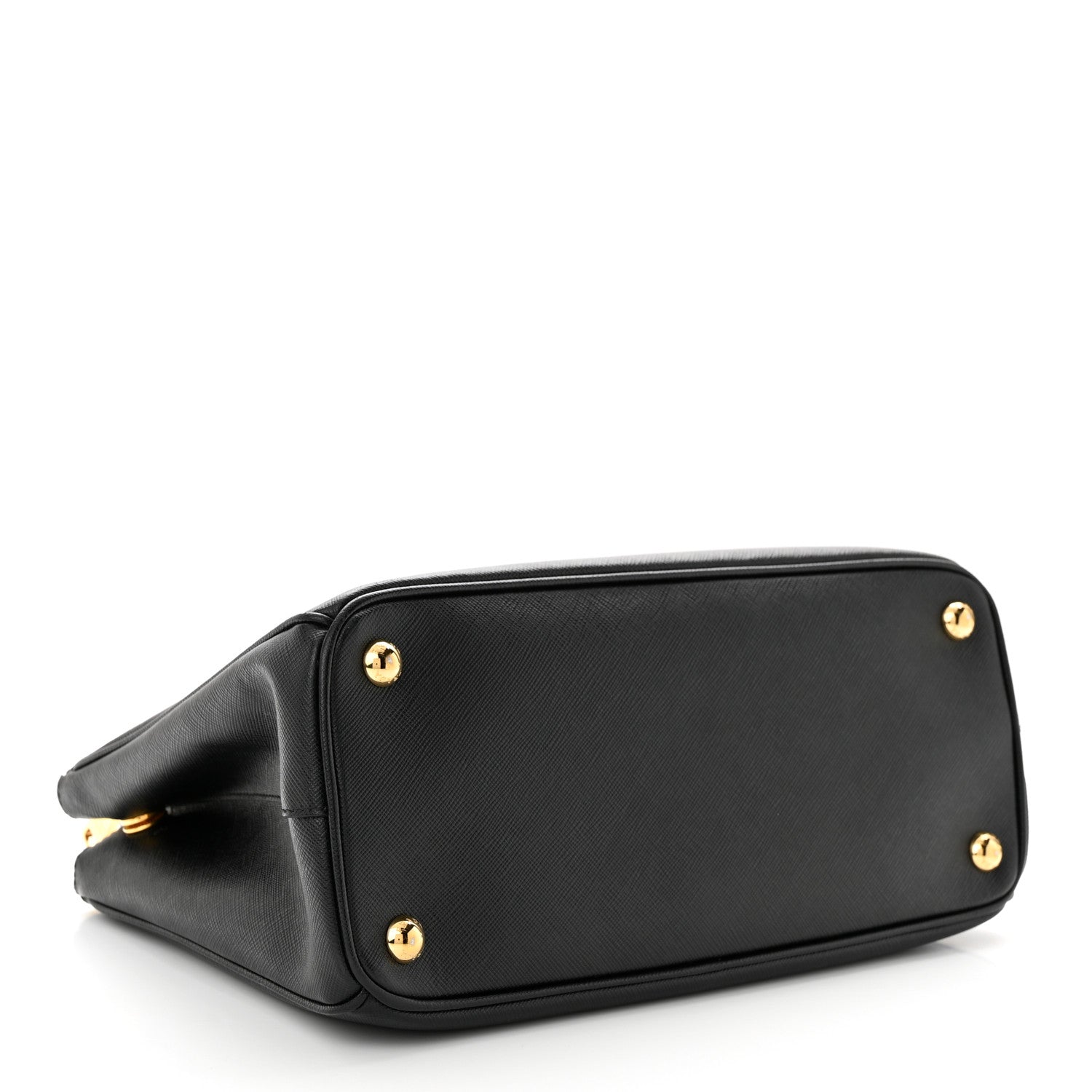 Prada Saffiano Small Galleria Double Zip Tote Black 4 of 9