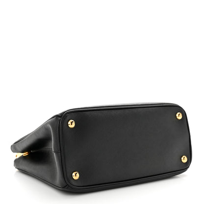 Prada Saffiano Small Galleria Double Zip Tote Black 4 of 9