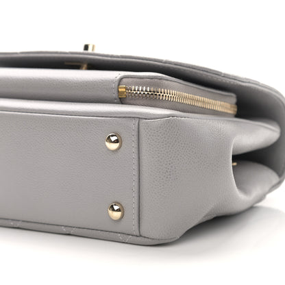 Chanel Caviar Quilted Medium Business Affinity Flap Grey 10 of 12