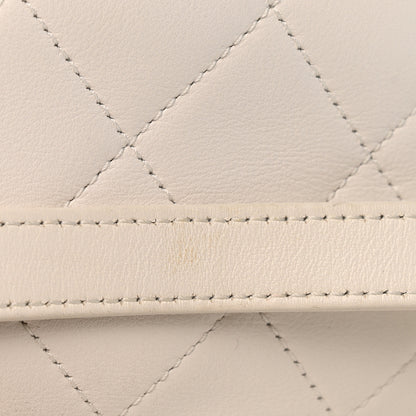 Chanel Calfskin Quilted Enchained Camera Case Bag White 11 of 12