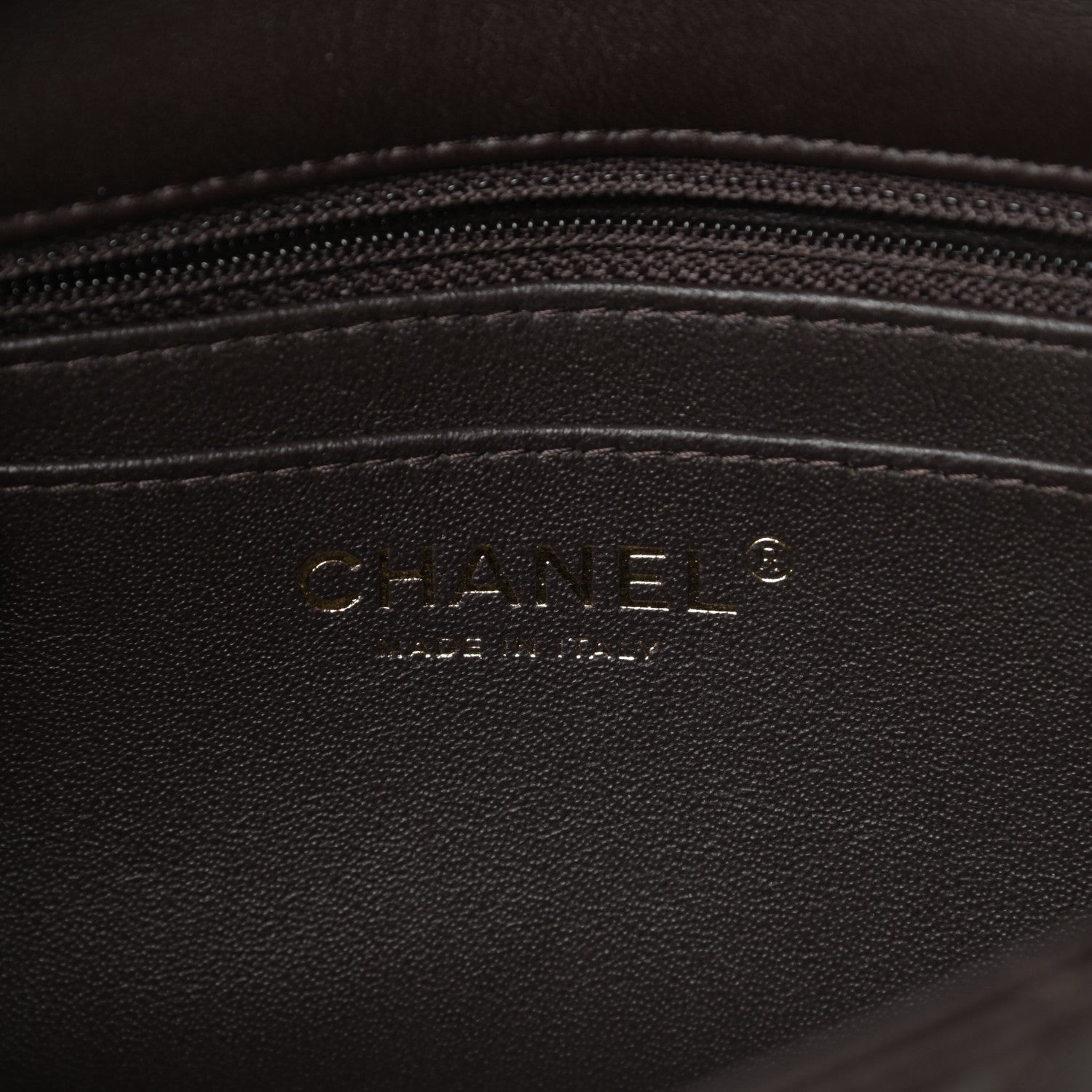 Chanel Lambskin Quilted Mini Rectangular Flap Dark Brown 6 of 11