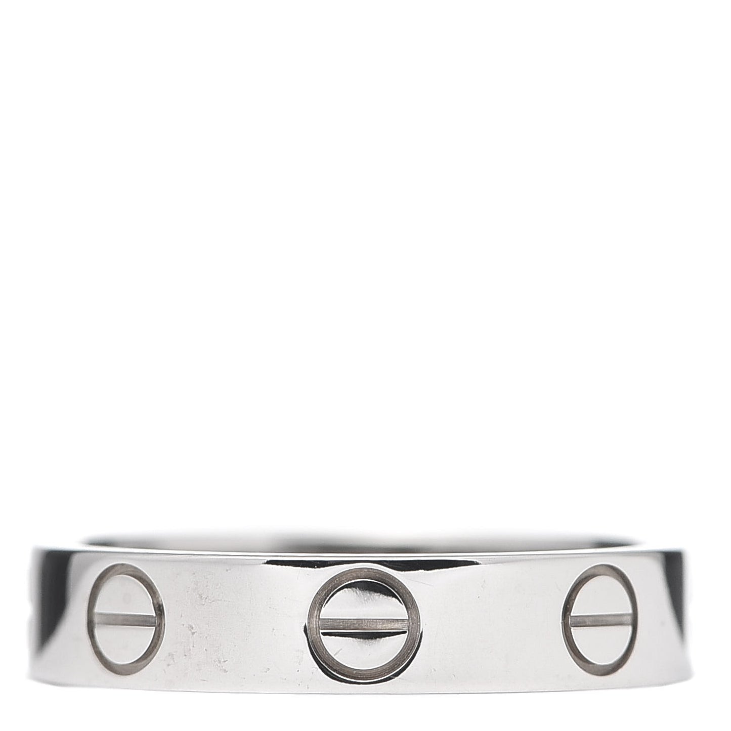 18K White Gold 3.5mm LOVE Wedding Band Ring 47 4
