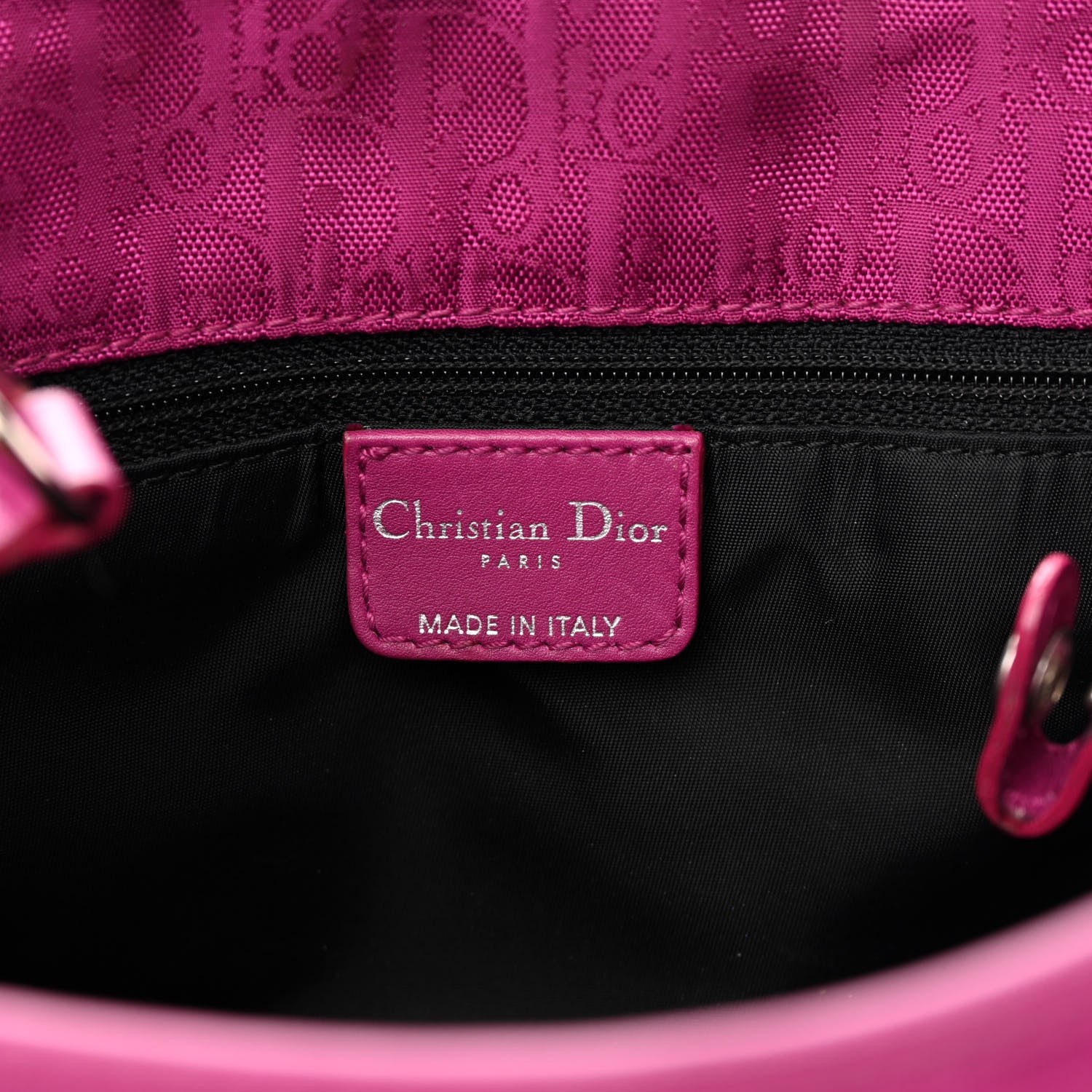 Christian Dior Nylon Monogram Small Lovely Tote Pink 6 of 14