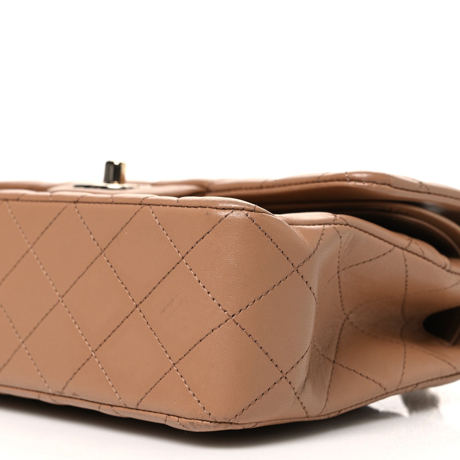 Chanel Lambskin Quilted Small Double Flap Brown 10 of 10