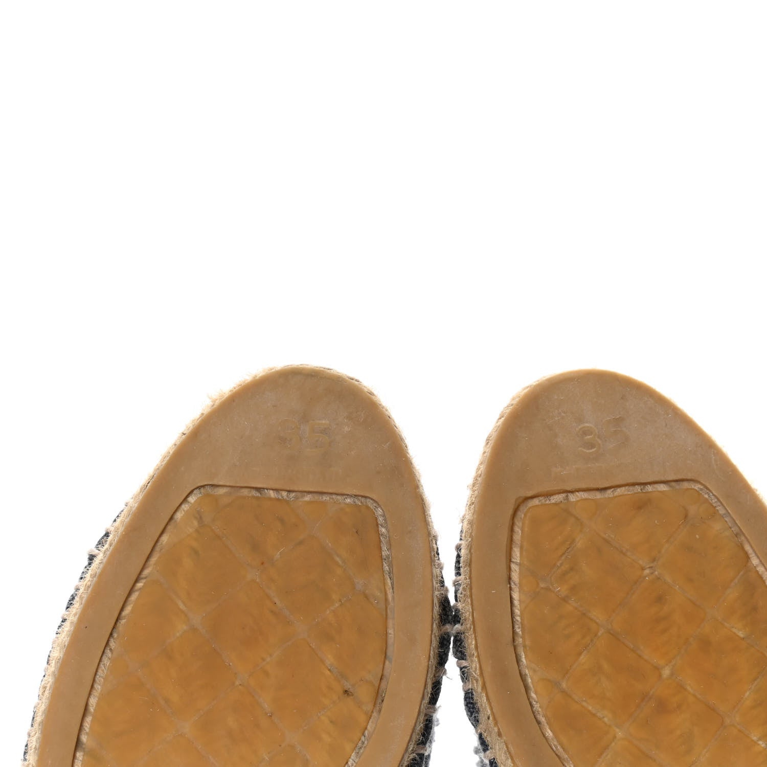 Chanel Linen CC Espadrilles 35 Blue Black 8 of 12