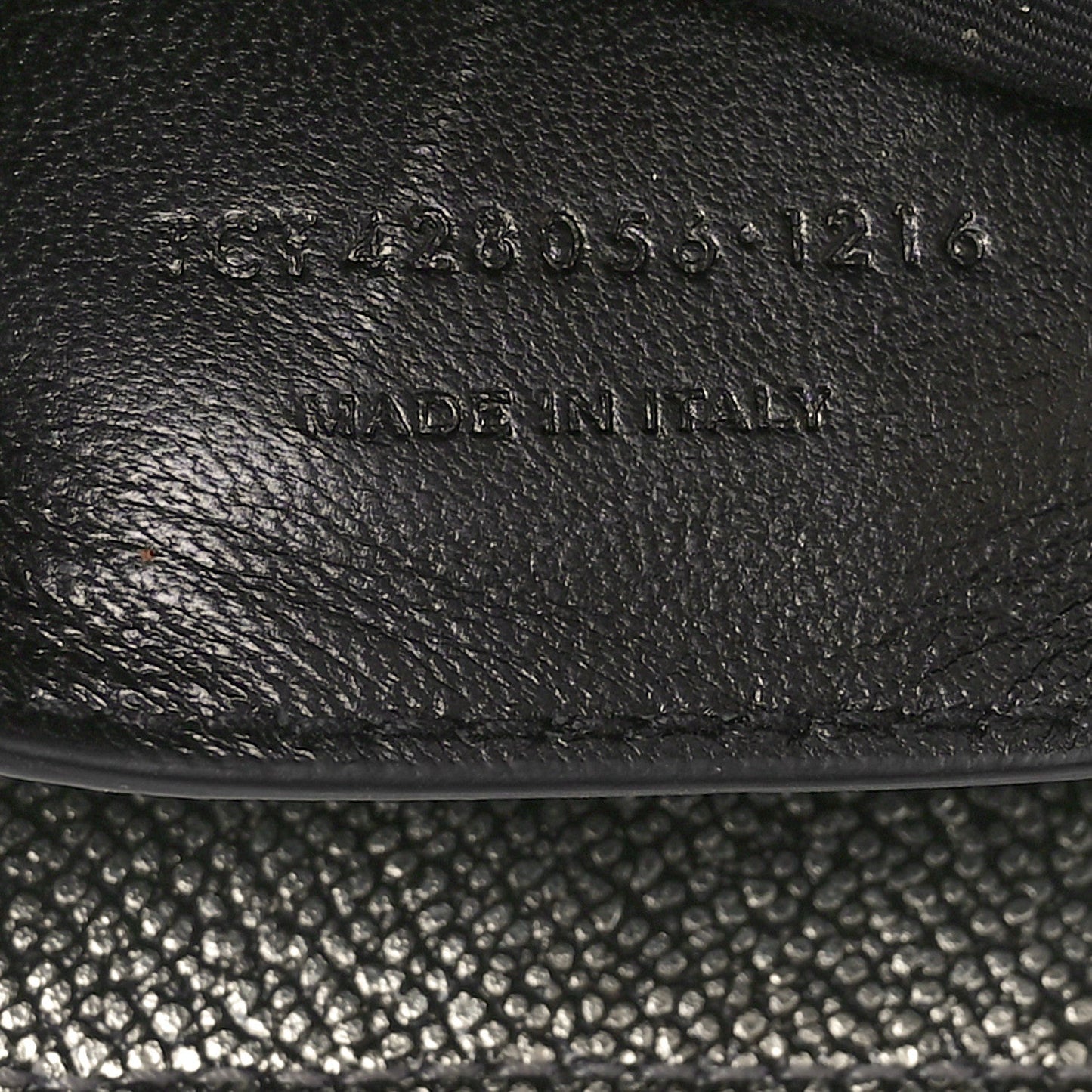 Metallic Grain De Poudre Matelasse Chevron Monogram Medium College Bag Gunmetal