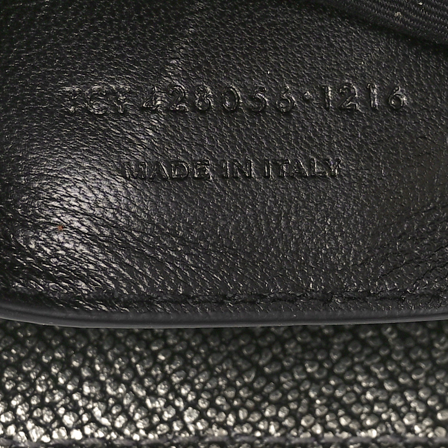Saint Laurent Metallic Grain De Poudre Matelasse Chevron Monogram Medium College Bag Gunmetal 6 of 9