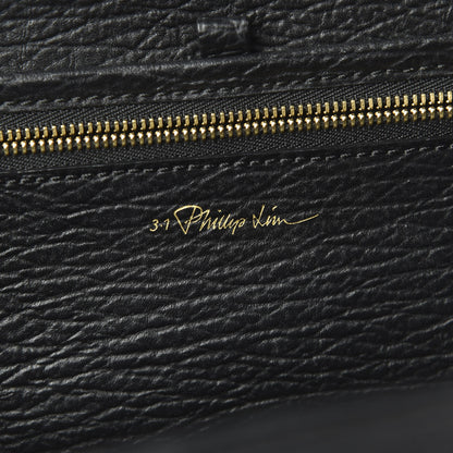 3.1 Phillip Lim 3.1 Textured Calfskin Large Pashli Satchel Black 8 of 9