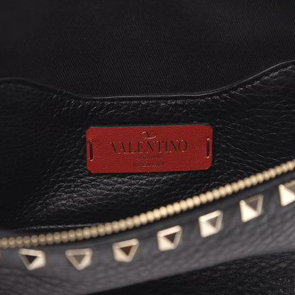 Valentino Garavani Grainy Calfskin Rockstud Belt Bag Black 6 of 8