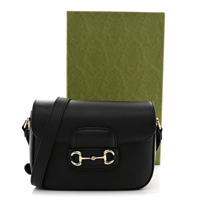 Gucci Arabella Calfskin Horsebit 1955 Shoulder Bag Black 11 of 11