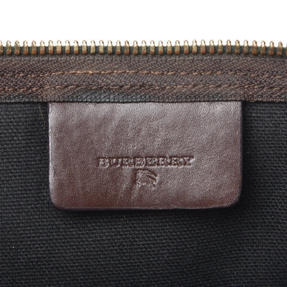 Burberry Haymarket Check Duffle Bag Dark Brown 6 of 24
