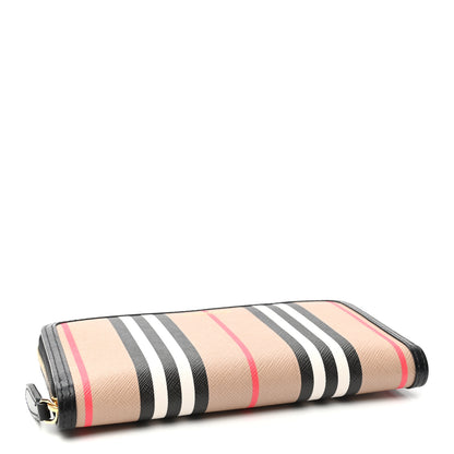 Burberry E-Canvas Icon Stripe Ziparound Wallet Archive Beige 4 of 6