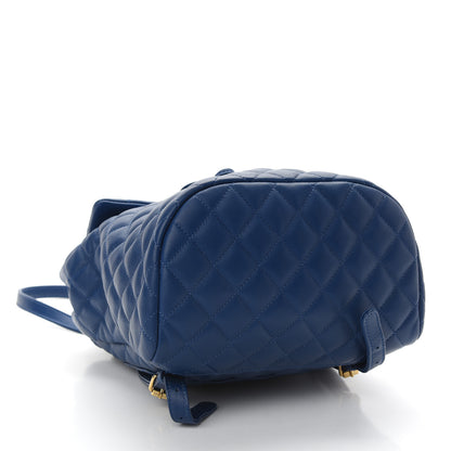 Chanel Lambskin Quilted Small Urban Spirit Backpack Blue 4 of 9