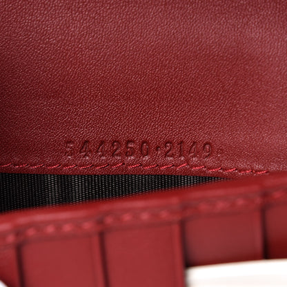 Gucci Microguccissima Zip Around Top Handle Travel Wallet Red 8 of 9