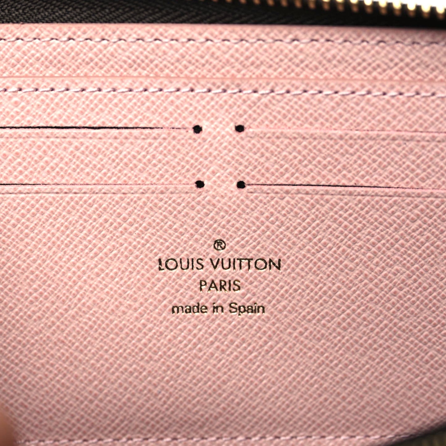 Monogram Clemence Wallet Rose Ballerine