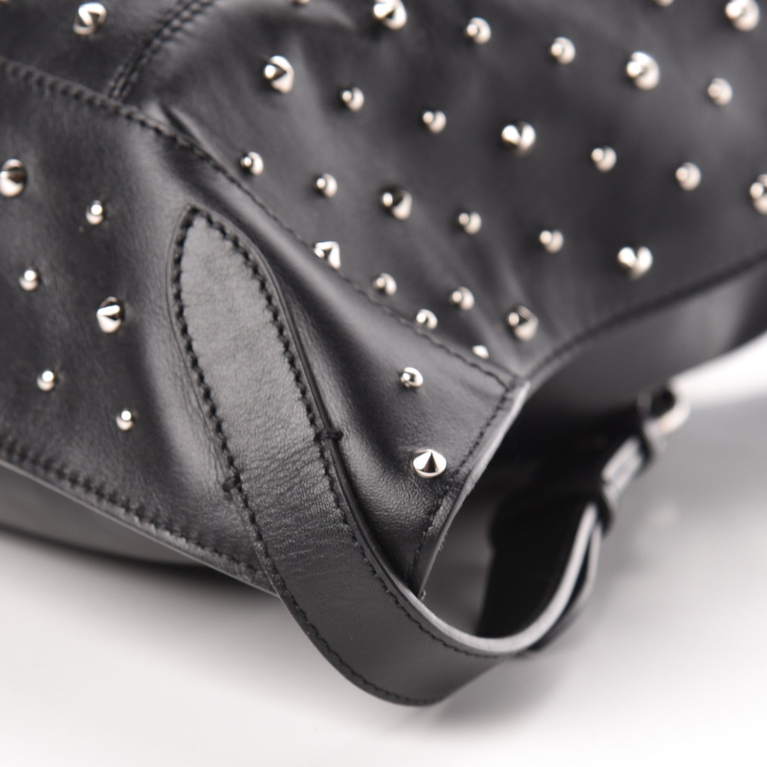 Alexander McQueen Calfskin Studded Padlock Backpack Black 12 of 12