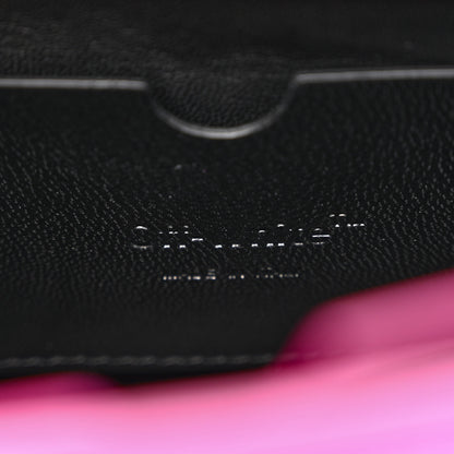Off-White Calfskin Jitney 1.4 Quote Top Handle Bag Fuchsia Multicolor 6 of 10