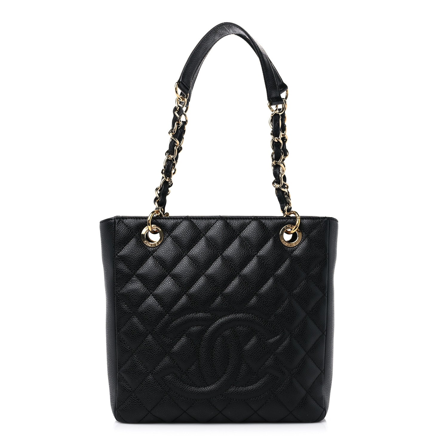 Chanel Caviar Quilted Petit Shopping Tote PST Black 1 of 11