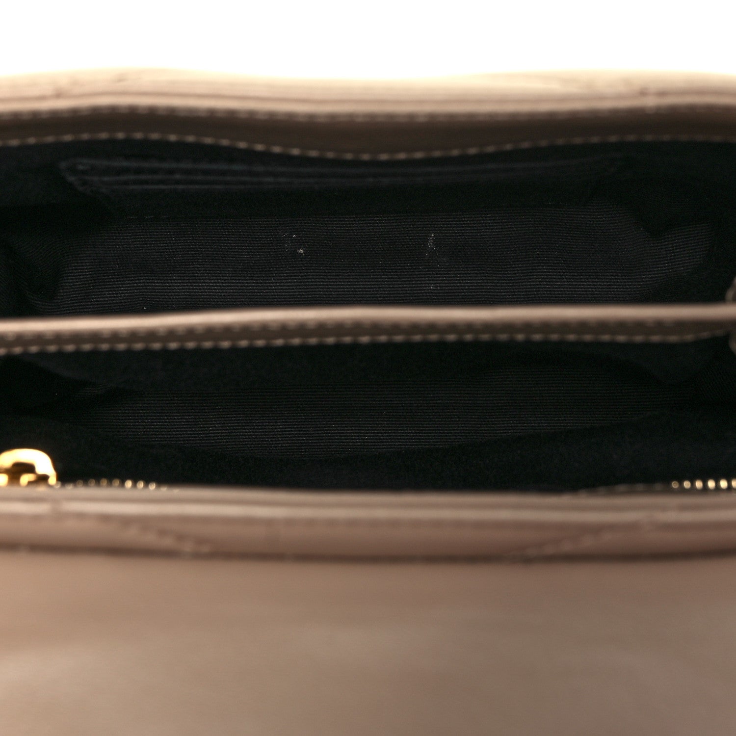 Saint Laurent Calfskin Y Quilted Monogram Toy Loulou Crossbody Bag Dark Beige 4 of 9