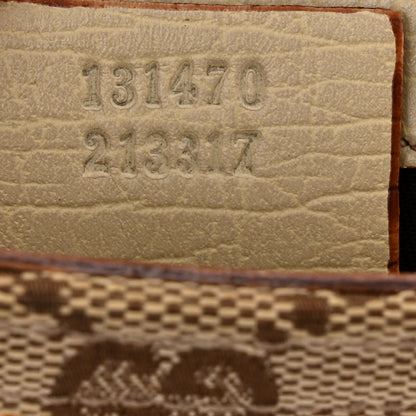 Gucci Monogram Web Small Horsebit Chain Clutch Off White 7 of 11