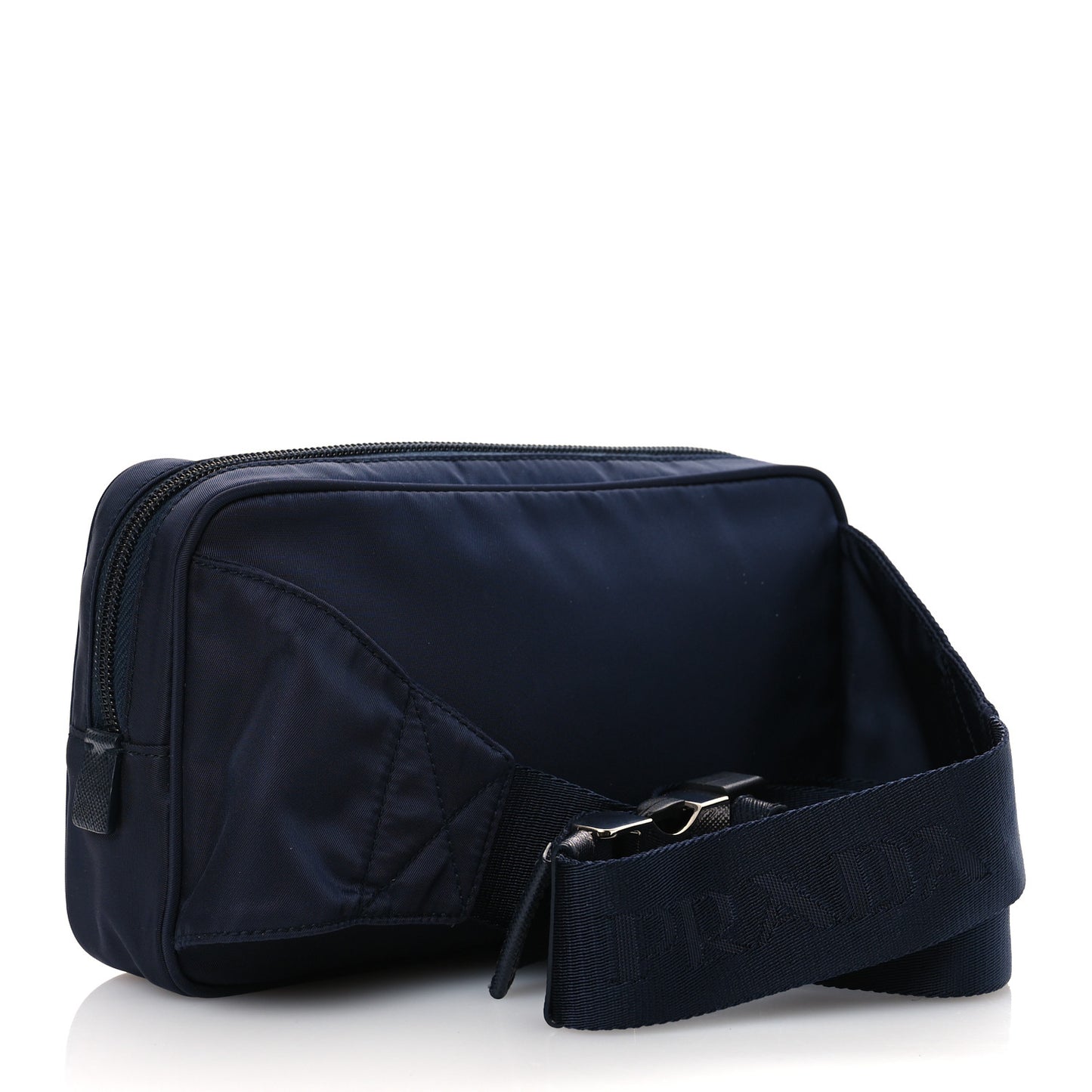 Tessuto Nylon Saffiano Belt Bag Bleu