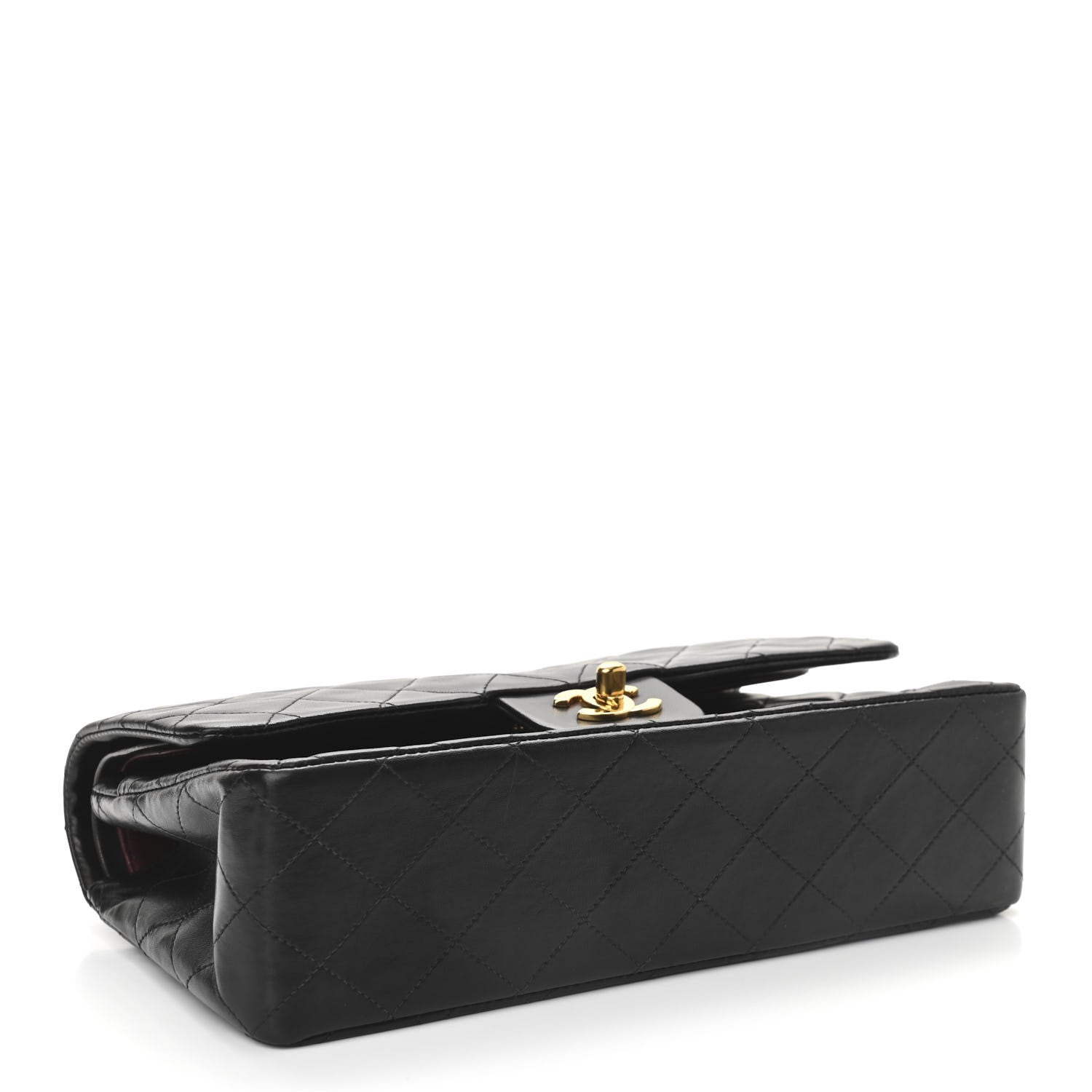 Chanel Lambskin Quilted Medium Double Flap Black 4 of 11