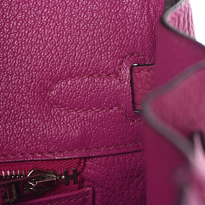 Hermes Togo Birkin 25 Rose Pourpre 27 of 46