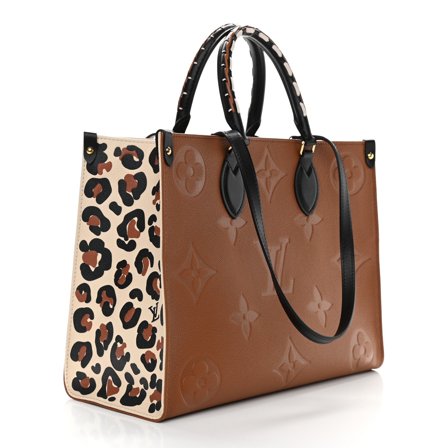 Louis Vuitton Empreinte Monogram Giant Wild At Heart Onthego MM Caramel 3 of 8