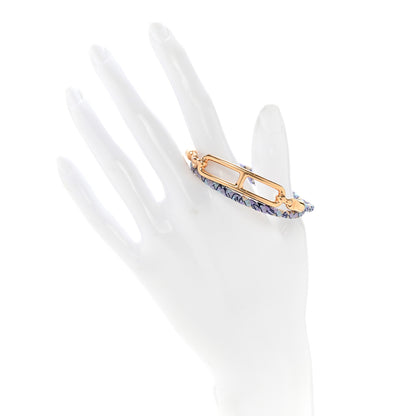 Hermes Silk Printed Astrologie Nouvelle Roulis Double Tour Bracelet T2 Lilas 2 of 5