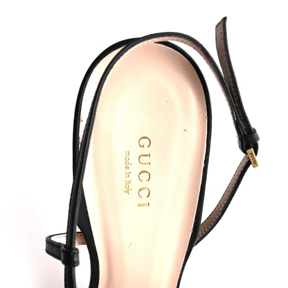 Gucci Malaga Kid Victoria Strappy Horsebit Sandals 41 Black 8 of 9