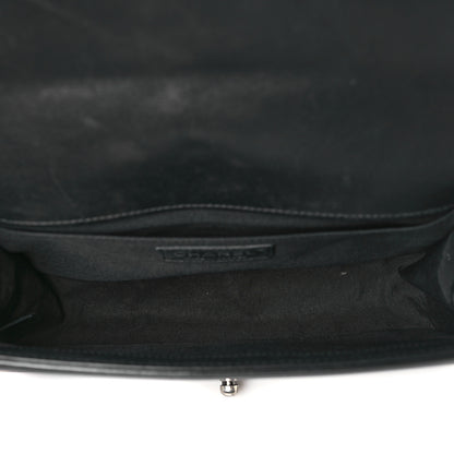 Chanel Lambskin Chevron Quilted Medium Boy Flap Black 5 of 10