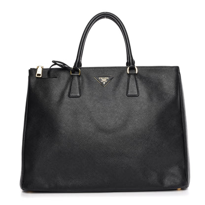 Prada Saffiano Lux Extra Large Galleria Double Zip Tote Black 1 of 14