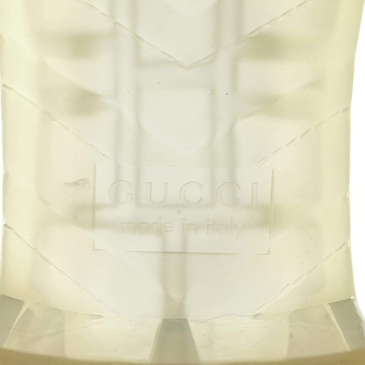 Rubber Gucci Logo Womens Platform 20/60mm Slide Sandals 38 Transparent