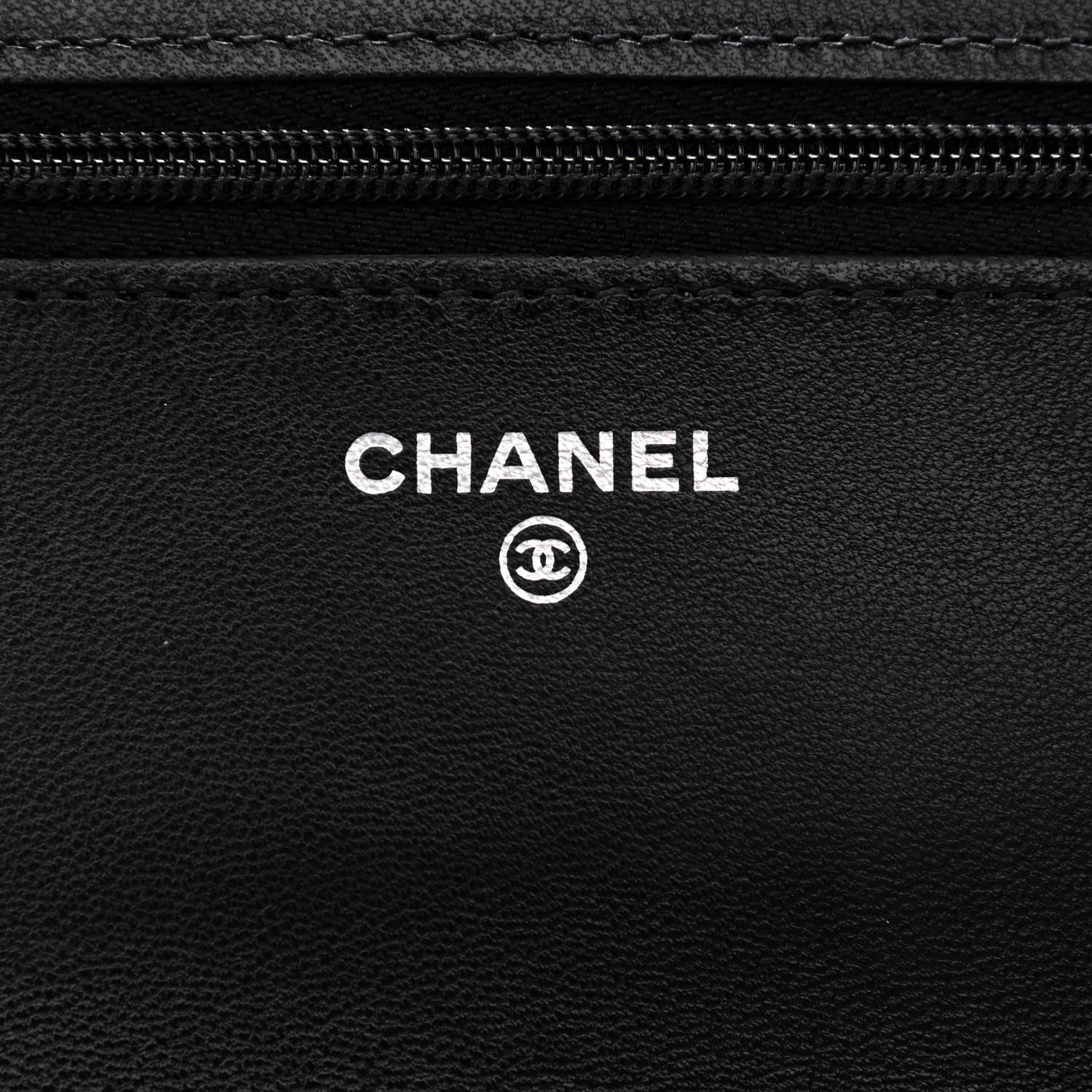 Chanel Lambskin Quilted Wallet On Chain WOC So Black 6 of 14