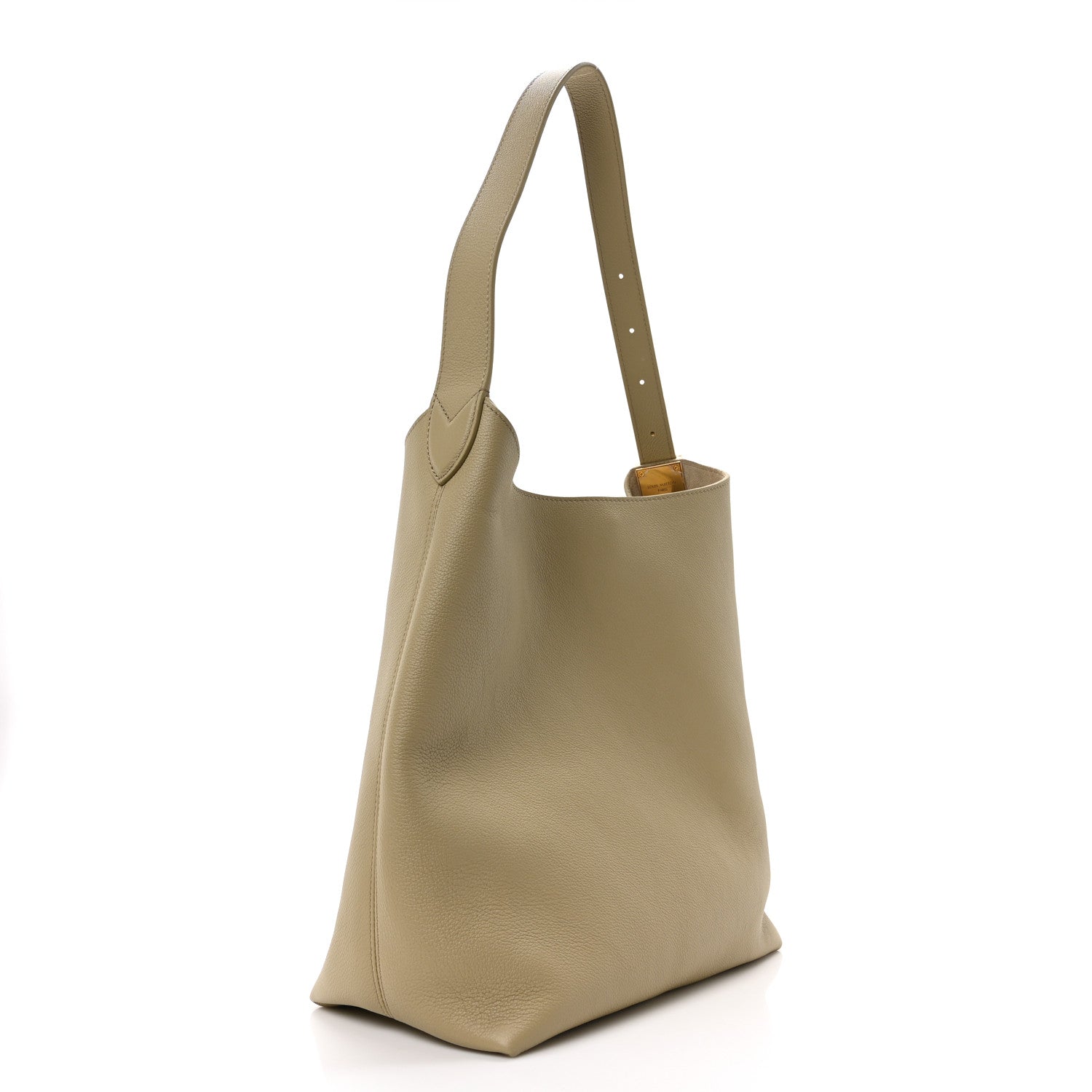 Louis Vuitton Grained Calfskin Low Key Hobo MM Clay 3 of 9