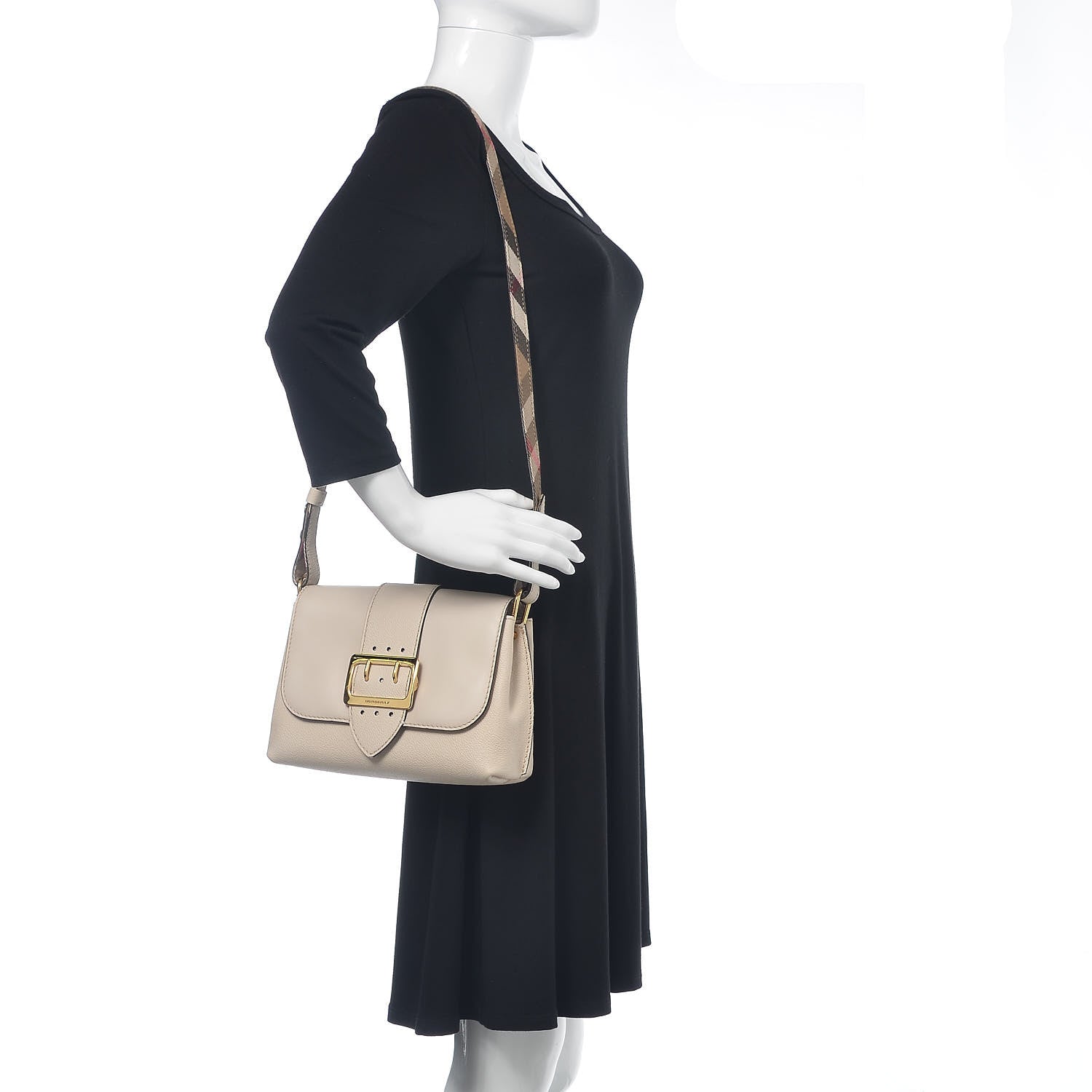 Burberry Soft Grain Calfskin Small Medley Crossbody Limestone 2 of 10