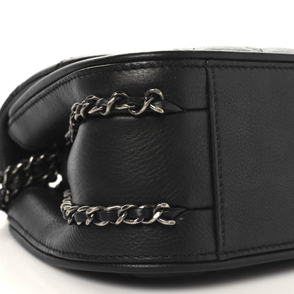Chanel Calfskin Quilted Small Frame In Chain Flap Black 9 of 10