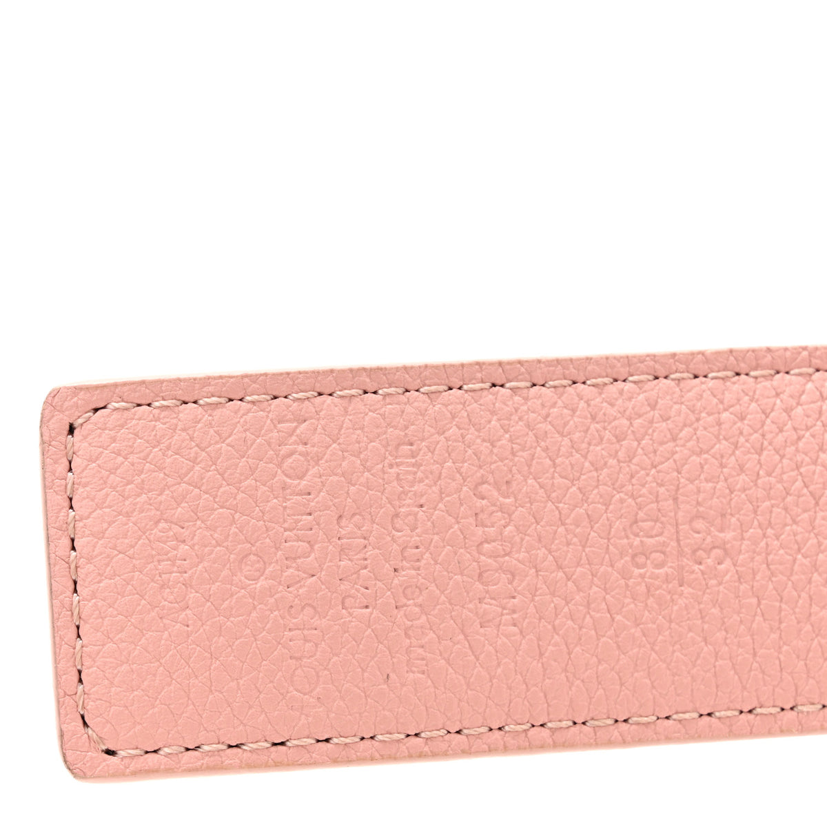 Calfskin Monogram 30mm LV Initiales Reversible Belt 80 32 Rose Ballerine