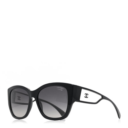 Chanel Acetate Butterfly Signature CC Sunglasses 5429 Black 1 of 7
