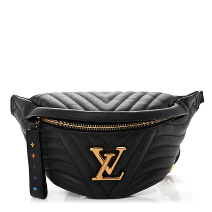 Louis Vuitton Calfskin Quilted New Wave Bumbag Black 1 of 9