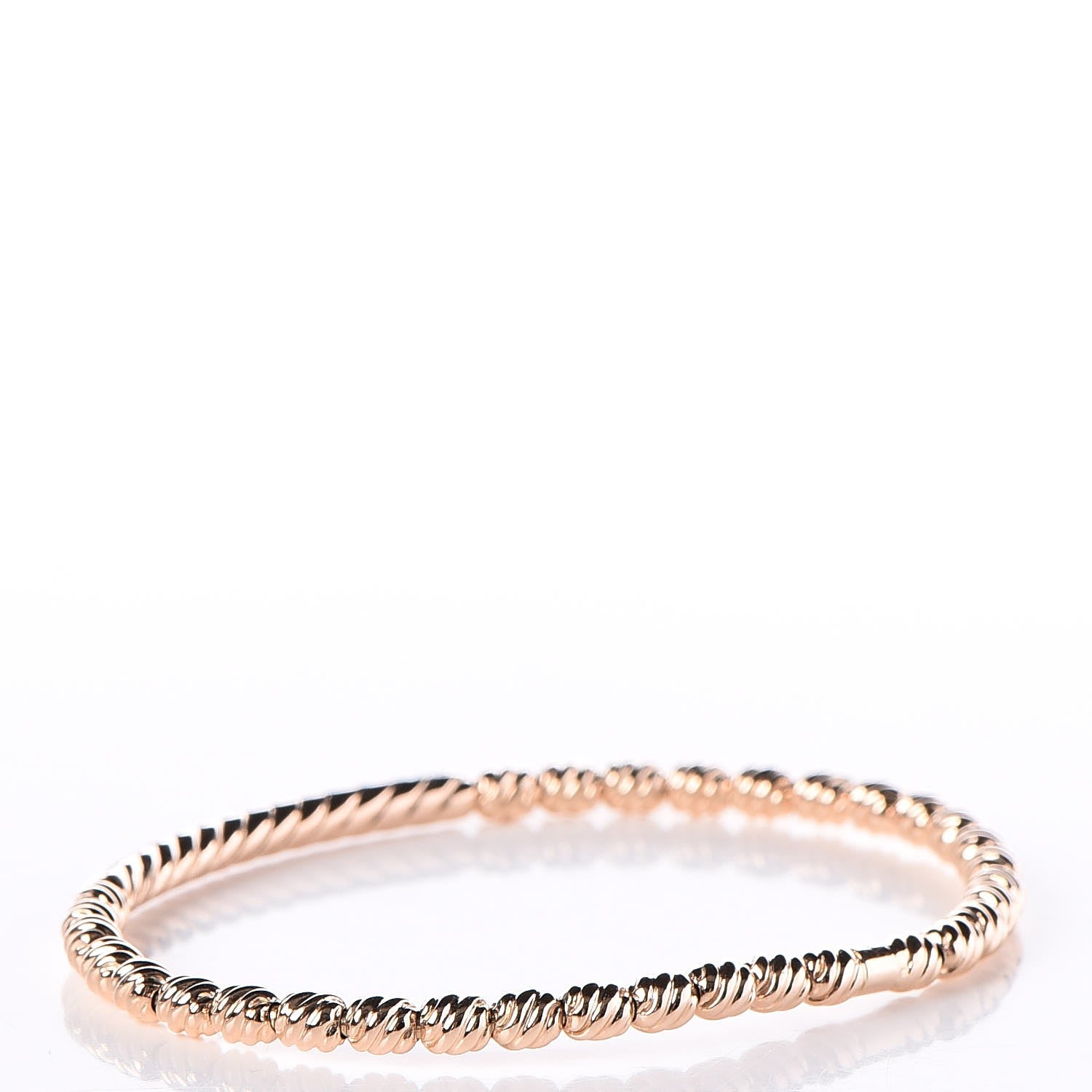 David Yurman 18K Rose Gold Diamond Petite Pave Flex Bracelet 3 of 5